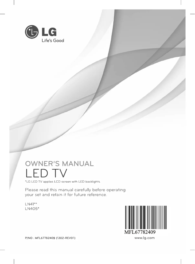 Page 1 of the manual User Manual LG 24LN4105