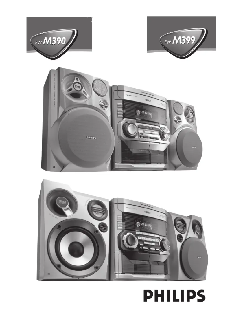 Page 1 of the manual User Manual Philips FWM399