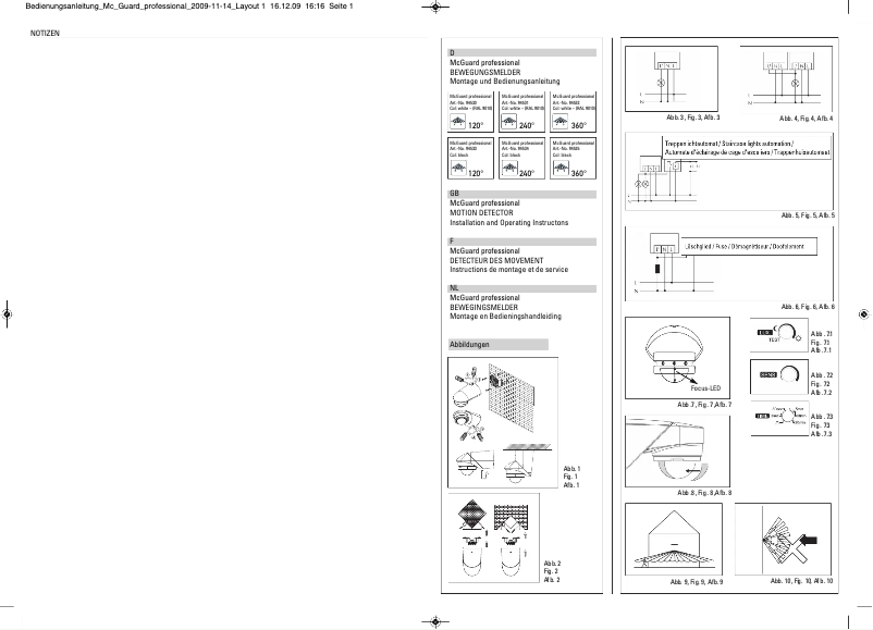Page 1 de la notice Manuel utilisateur Grothe 94535