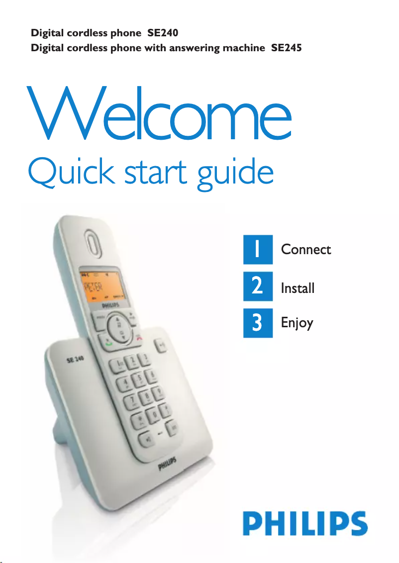 Image de la première page du manuel de l'appareil SE2452S