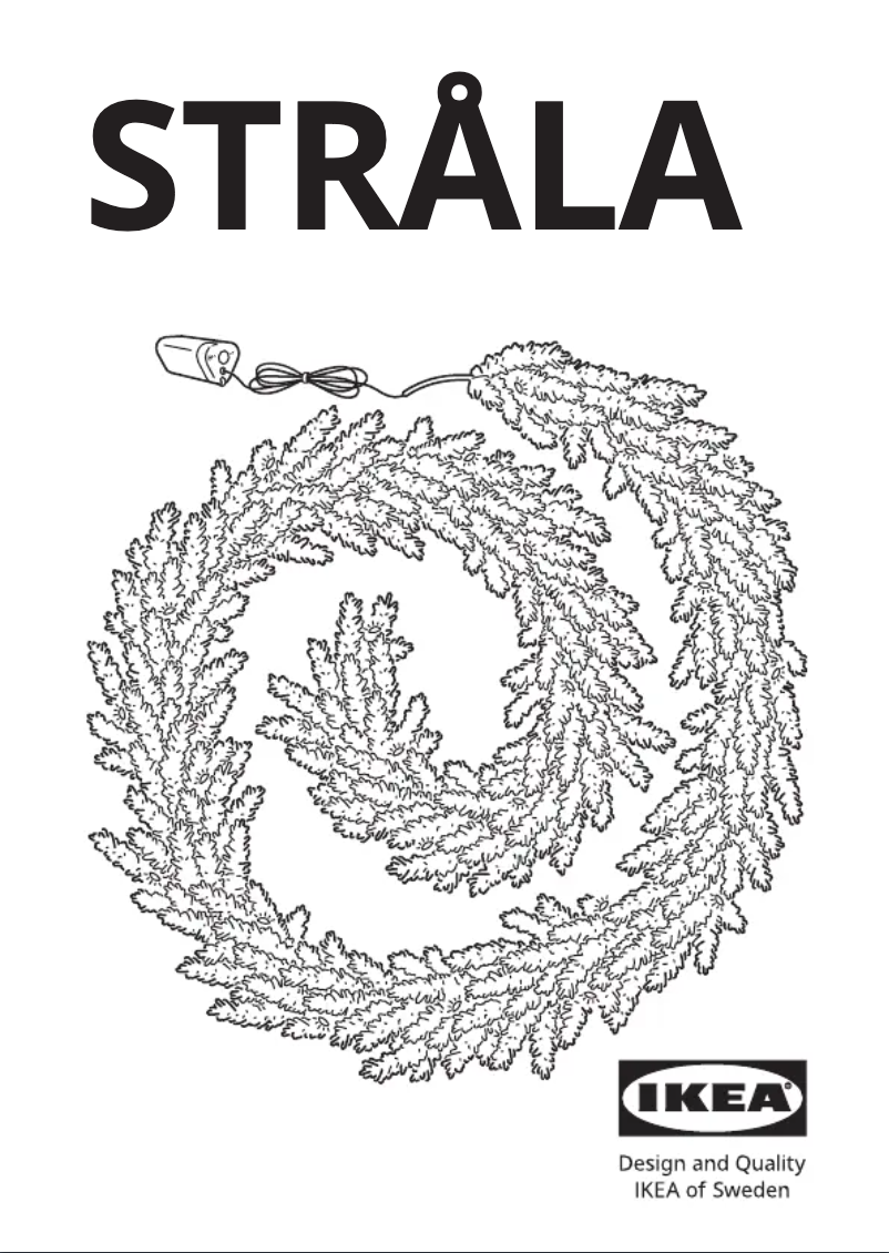 Page 1 de la notice Manuel utilisateur Ikea STRÅLA 405.627.29