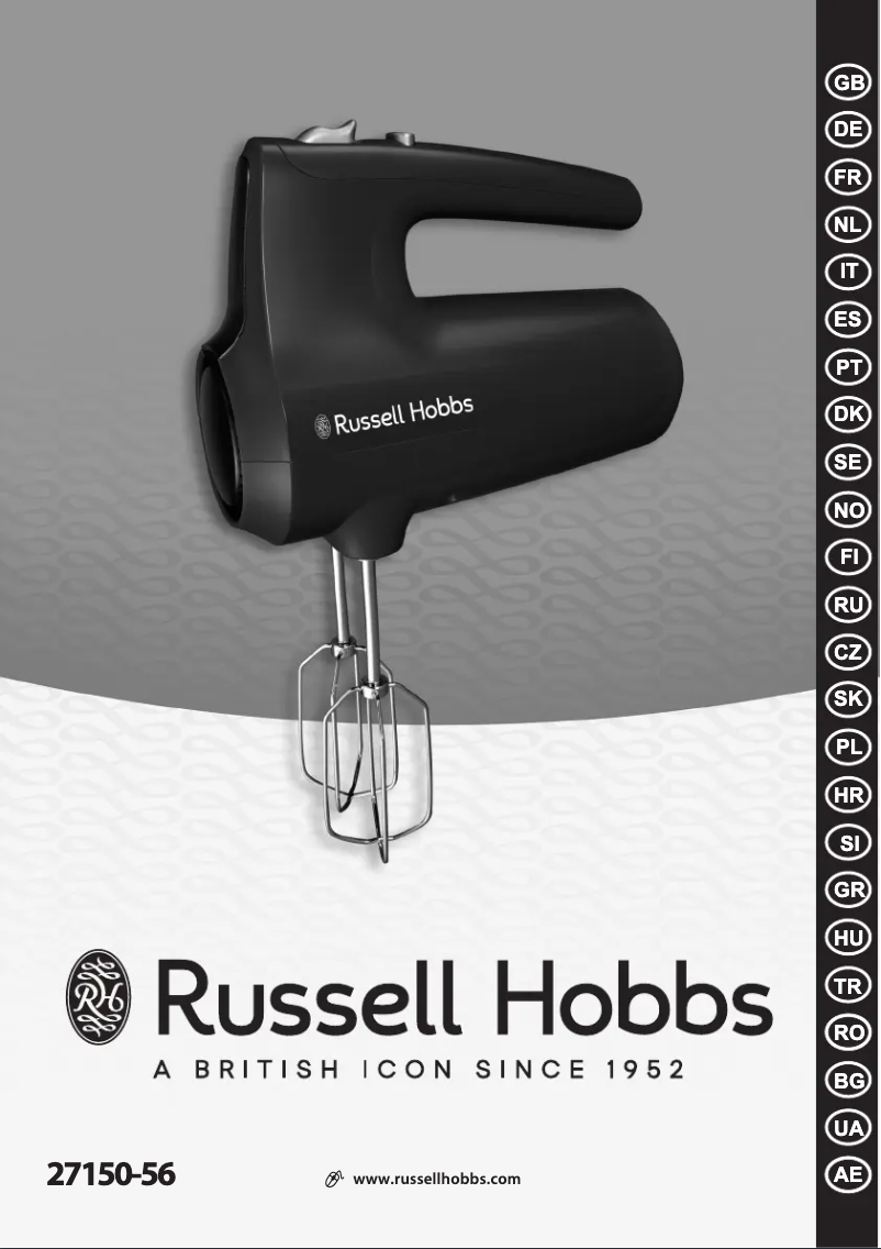 Page 1 de la notice Manuel utilisateur Russell Hobbs 24670-56