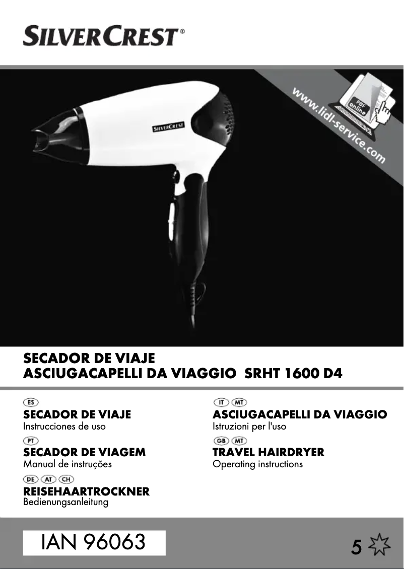 Page 1 de la notice Manuel utilisateur SilverCrest IAN 086225