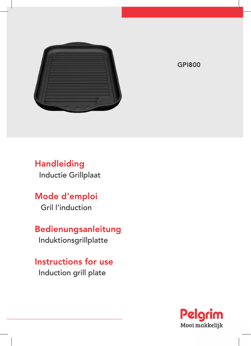 Page 1 de la notice Manuel utilisateur Pelgrim GPI800
