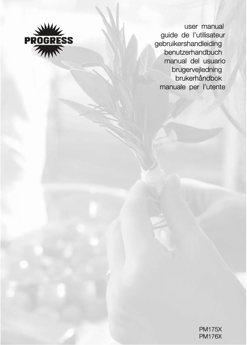 Page 1 de la notice Manuel utilisateur Progress PM176X
