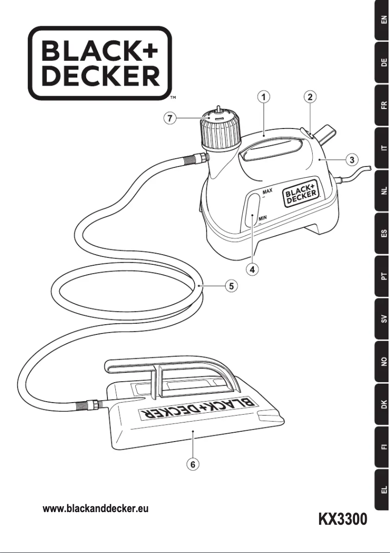 Page 1 de la notice Manuel utilisateur Black & Decker KX3300