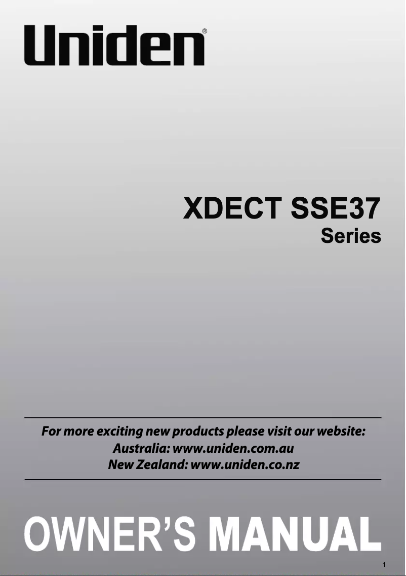 Imagen de la primera página del manual del dispositivo SS E37