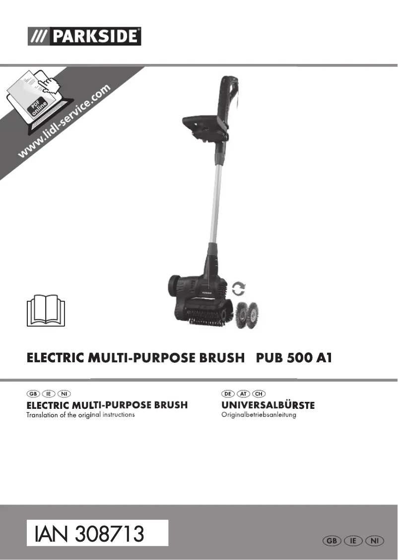 Page 1 de la notice Manuel utilisateur Parkside PUB 500 A1