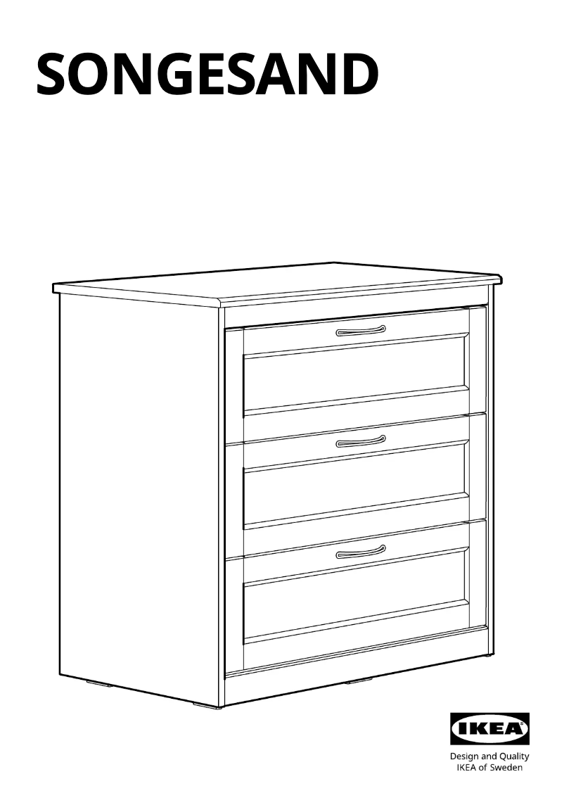 Page 1 de la notice Manuel utilisateur Ikea SONGESAND 303.668.37