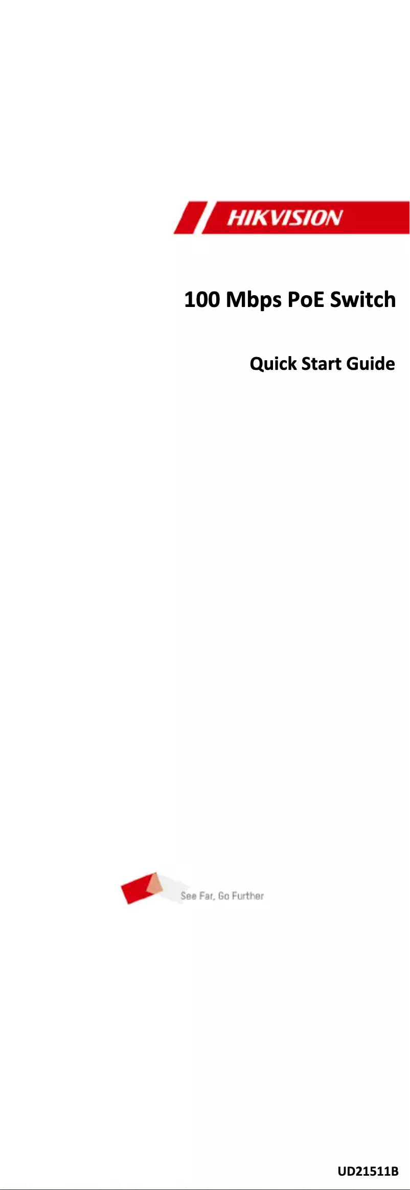 Page 1 de la notice Guide de démarrage rapide Hikvision DS-3E1318P-SI