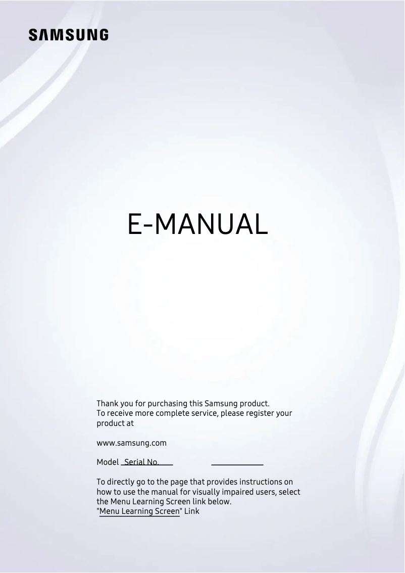 Página 1 del manual Manual de usuario Samsung GQ65QN93C