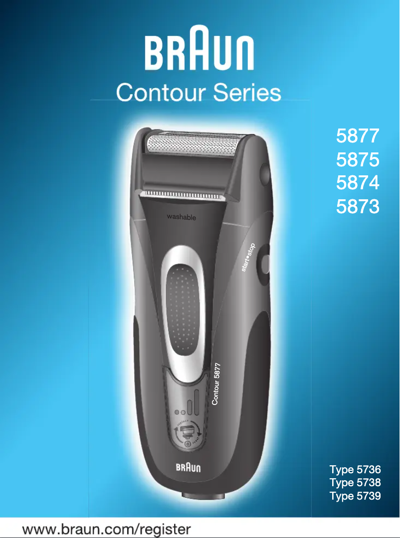 Page 1 de la notice Manuel utilisateur Braun Contour Series 5877