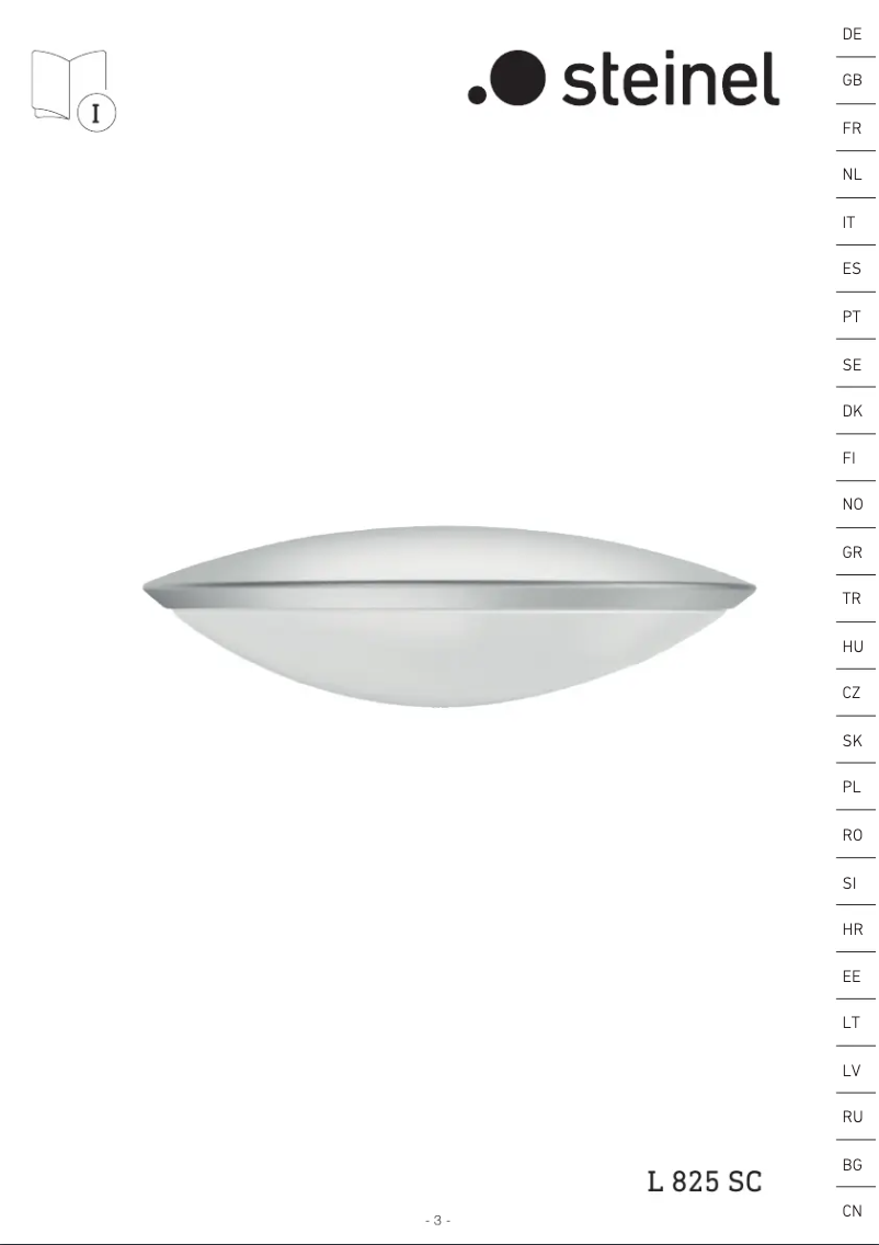 Page 1 de la notice Manuel utilisateur Steinel L 825 SC