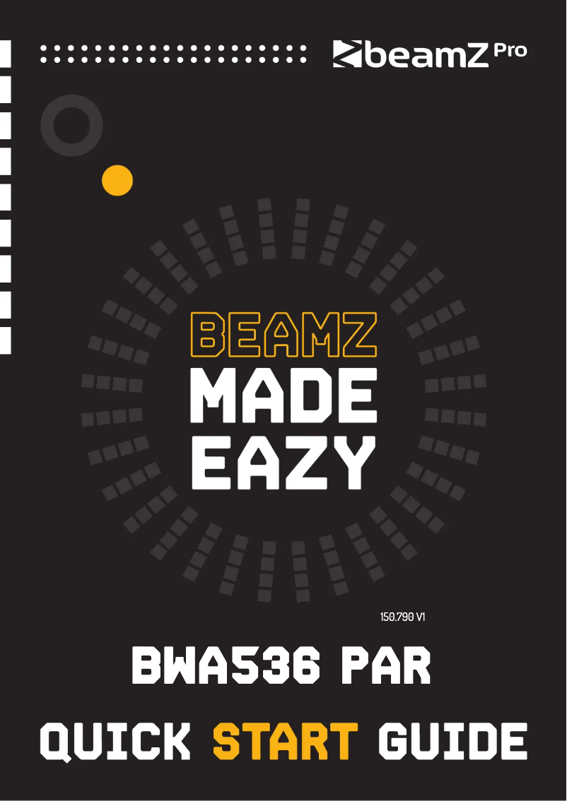 Page 1 de la notice Guide de démarrage rapide BeamZ BWA536