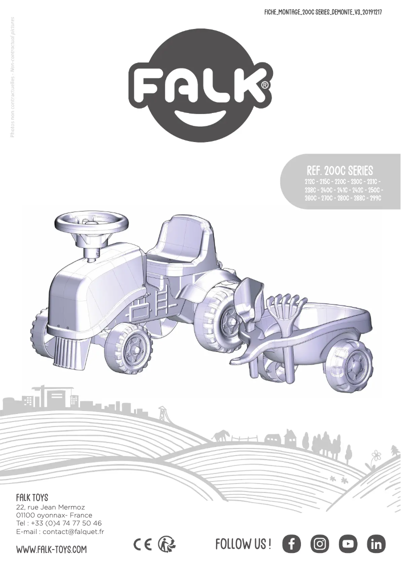 Page 1 de la notice Manuel utilisateur Falk 808-023