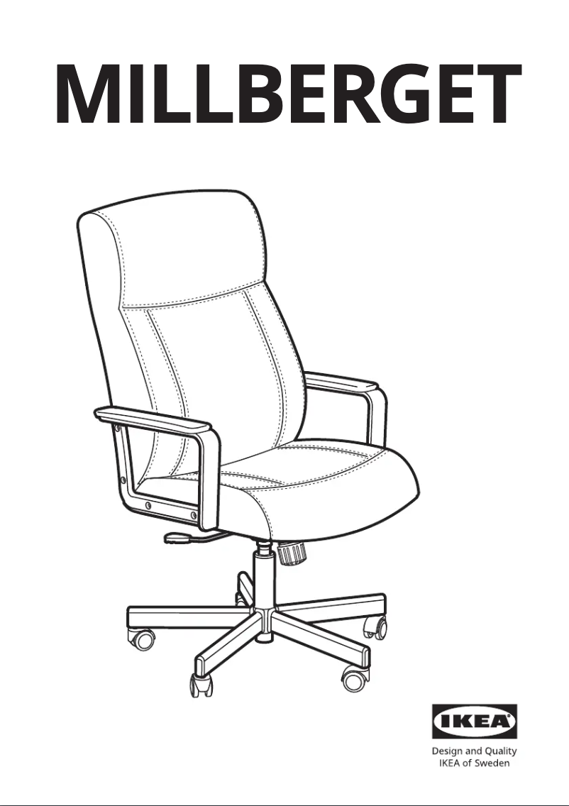 Page 1 de la notice Manuel utilisateur Ikea MILLBERGET 604.893.99