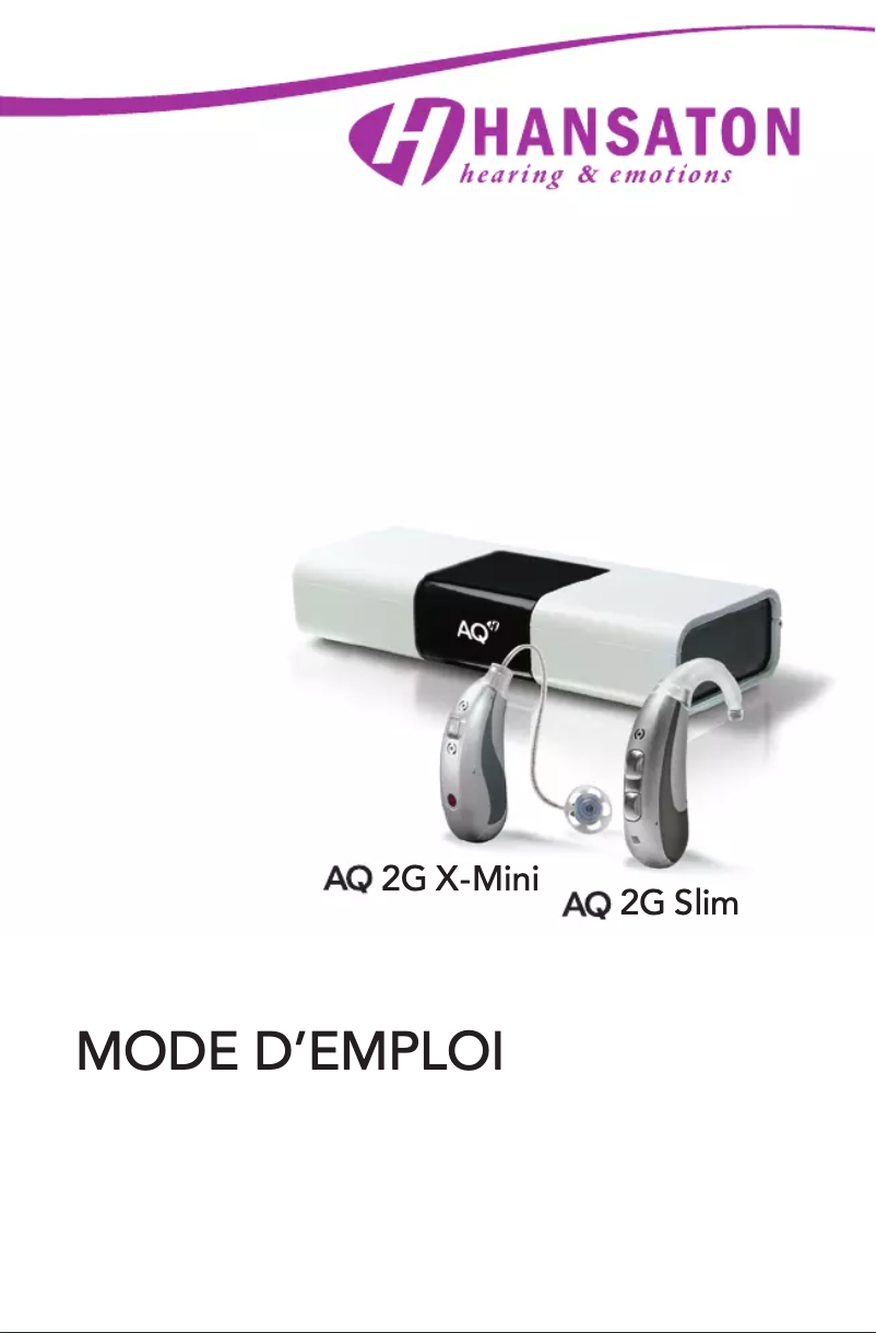 Página 1 del manual Manual de usuario Hansaton AQ 2G Slim