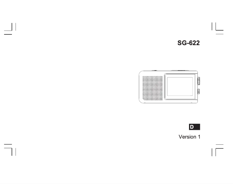 Page 1 de la notice Manuel utilisateur Sangean SG-622