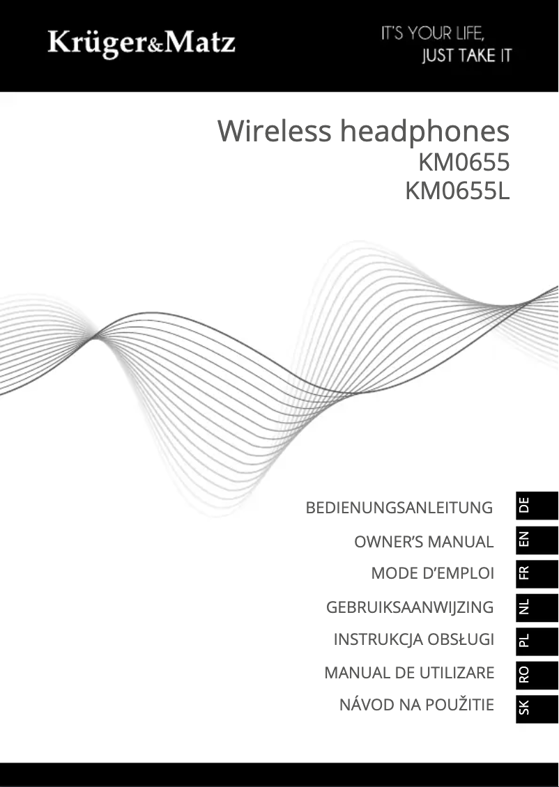 Page 1 de la notice Manuel utilisateur Krüger&Matz F7A