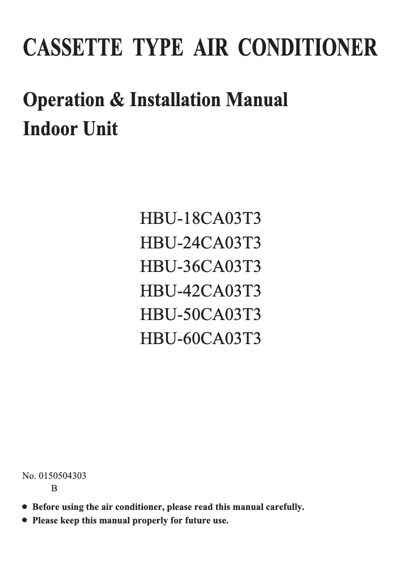 Página 1 del manual Manual de usuario Haier HBU-42CA03T3