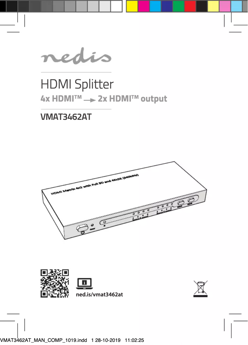 Page 1 of the manual User Manual Nedis VMAT3462AT