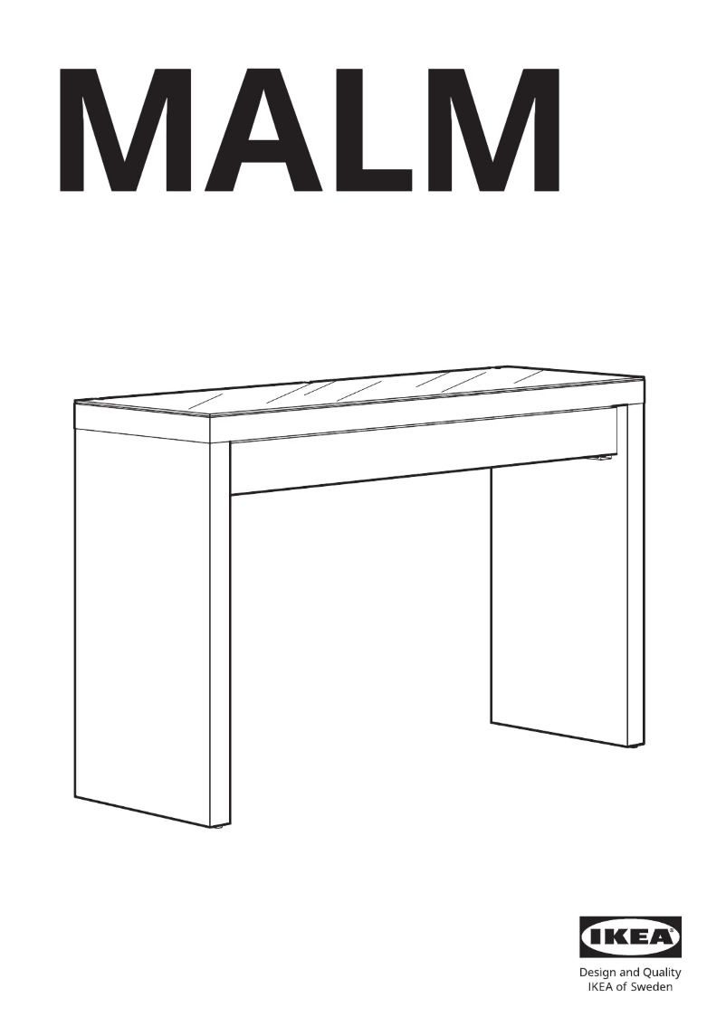 Page 1 de la notice Manuel utilisateur Ikea MALM 105.485.46