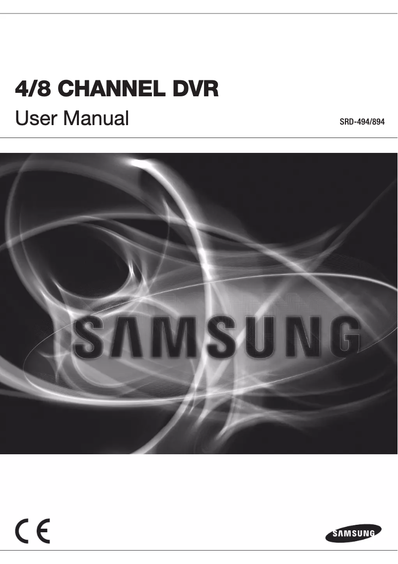 Page 1 of the manual User Manual Hanwha SRD-494