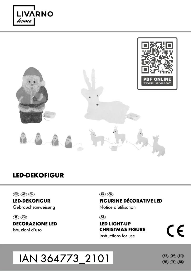 Page 1 de la notice Manuel utilisateur Livarno Lux IAN 364773
