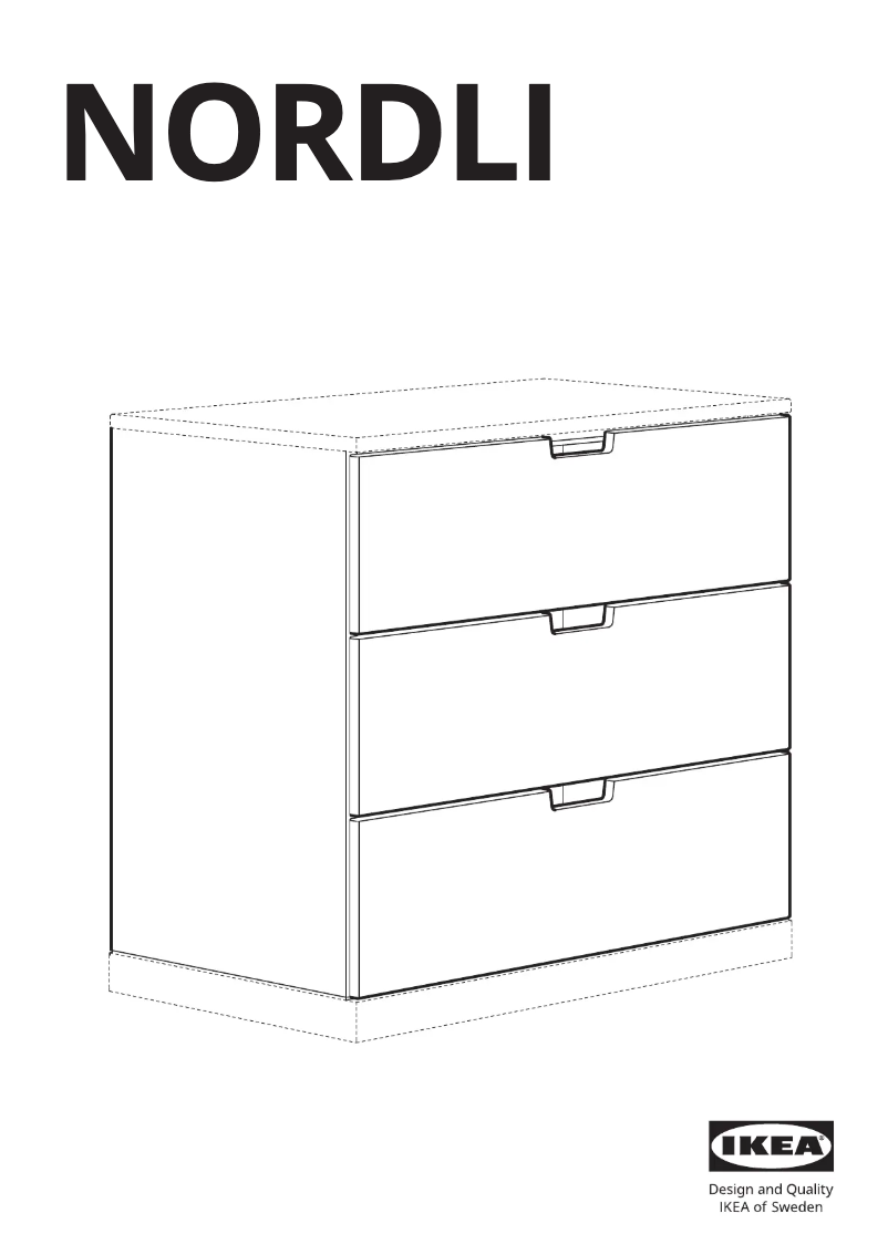 Page 1 de la notice Manuel utilisateur Ikea NORDLI 003.556.61
