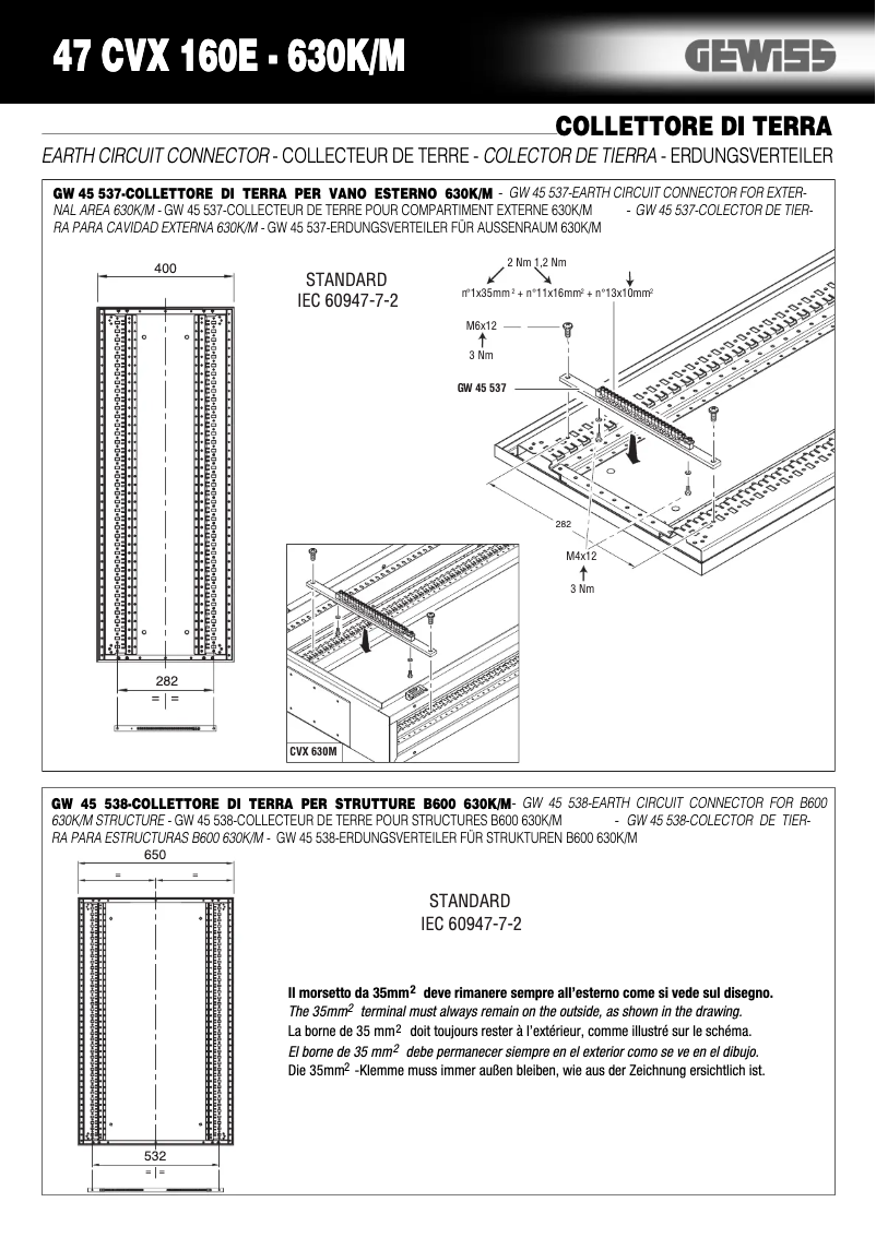 Página 1 del manual Manual de usuario Gewiss GW45538