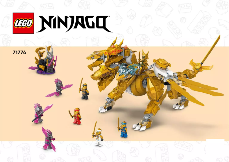 Page 1 de la notice Manuel utilisateur Lego Ninjago 71774