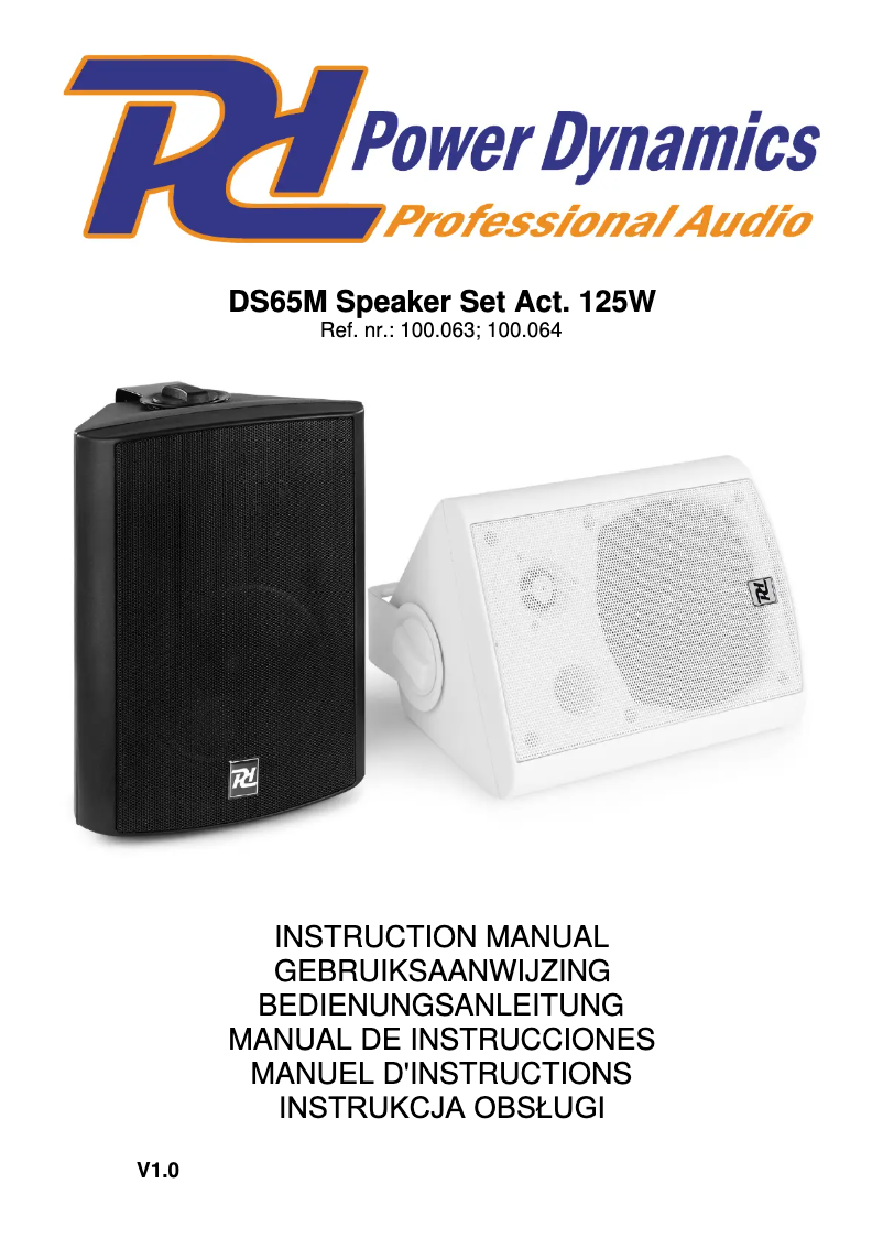 Page 1 de la notice Manuel utilisateur Power Dynamics DS65MB