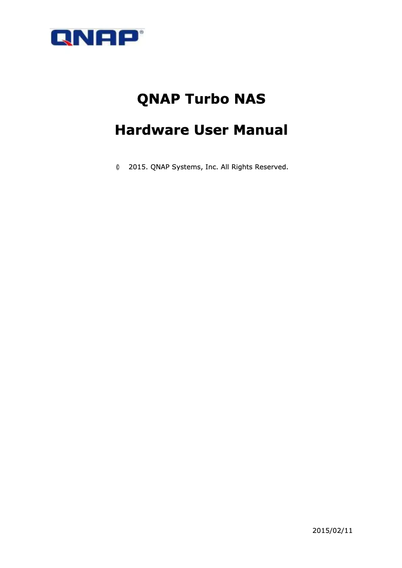 Page 1 de la notice Manuel utilisateur QNAP TS-131