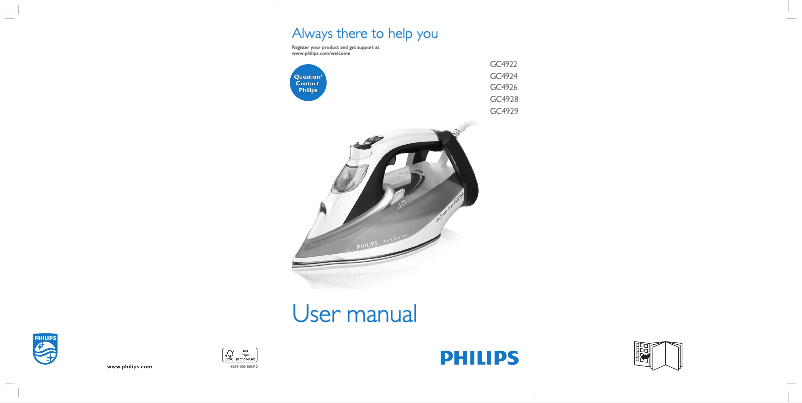 Página 1 del manual Manual de usuario Philips PerfectCare Azur GC4924