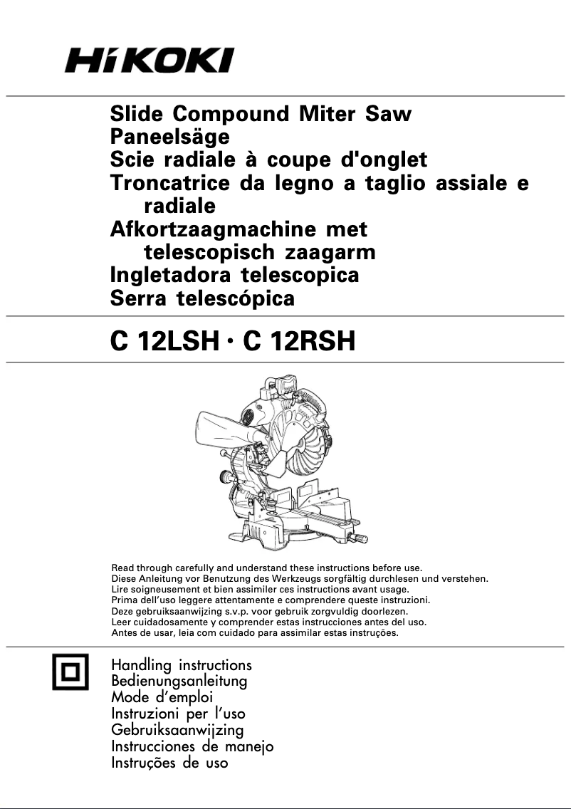Page 1 de la notice Manuel utilisateur HiKOKI C12LSH