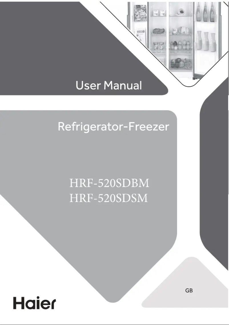 Página 1 del manual Manual de usuario Haier HRF-520SDBM