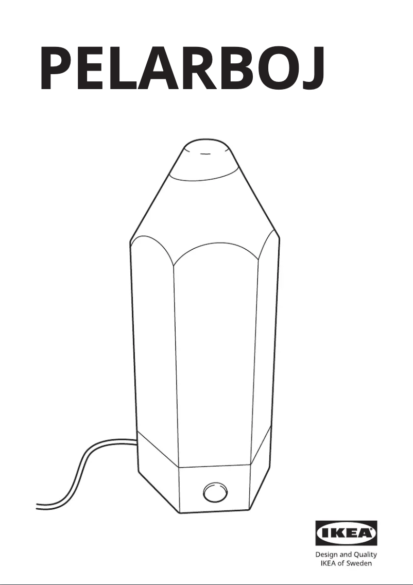 Image de la première page du manuel de l'appareil PELARBOJ 204.015.15