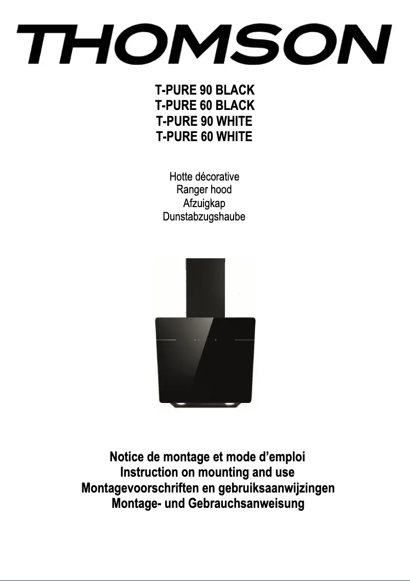 Page 1 de la notice Manuel utilisateur Thomson T-PURE 90