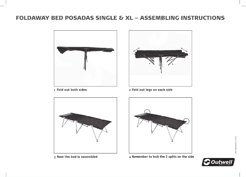 Page 1 de la notice Guide d'installation Outwell Posadas XL