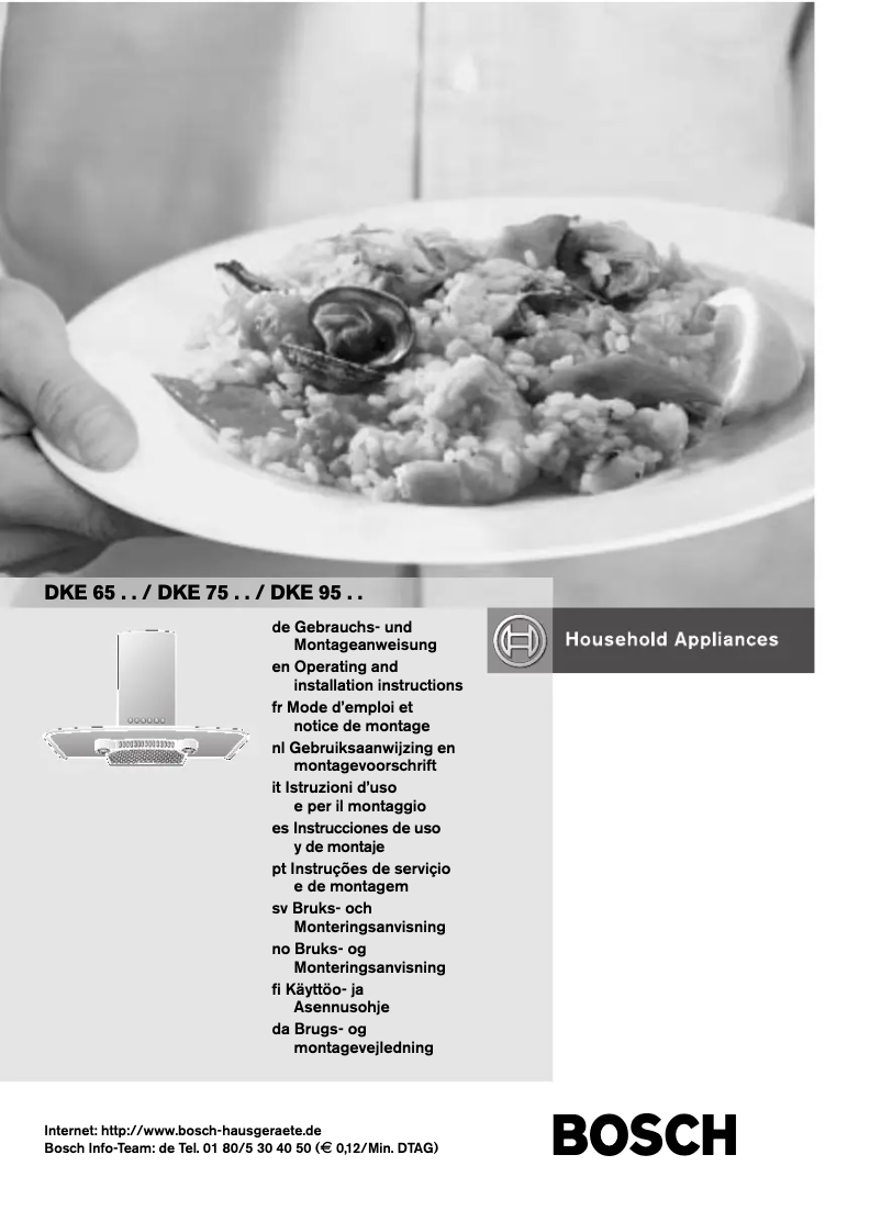 Page 1 de la notice Manuel utilisateur Bosch DKE655D