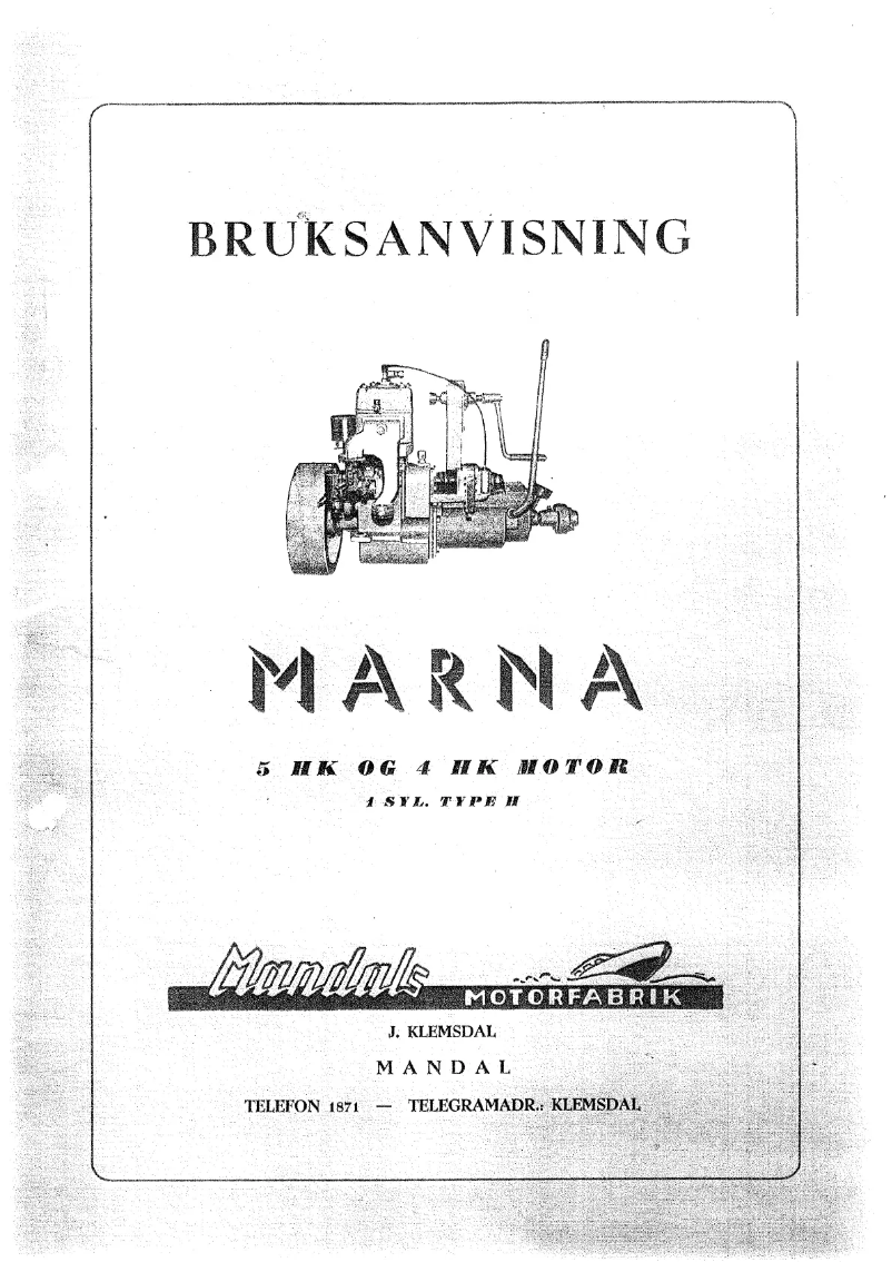 Page 1 de la notice Manuel utilisateur Marna 4 HK H