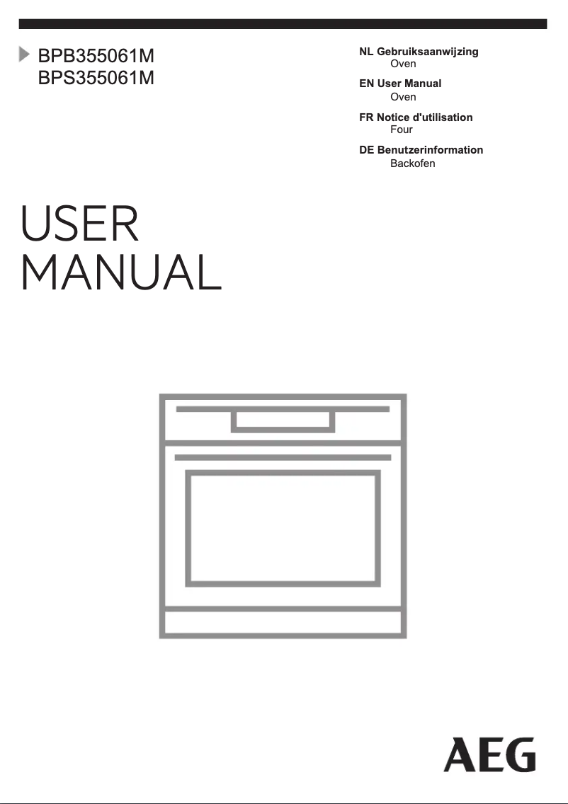Page 1 de la notice Manuel utilisateur AEG BPS355061M