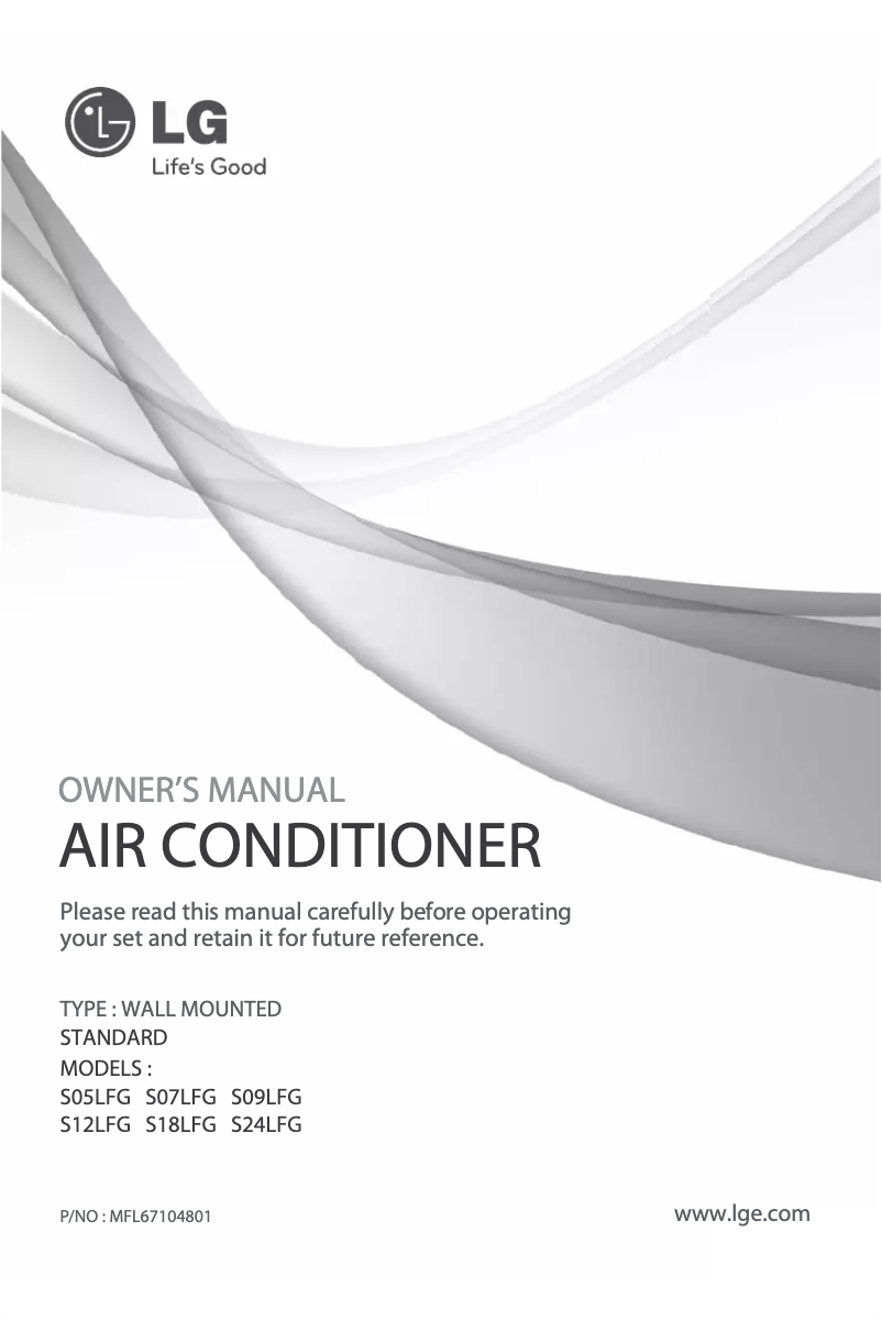 Page 1 of the manual User Manual LG HSNC246C4A1