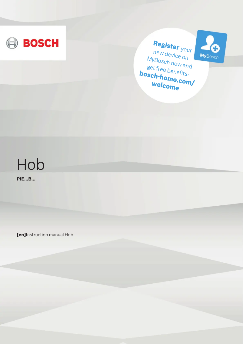 Page 1 de la notice Manuel utilisateur Bosch PIE611BB1E