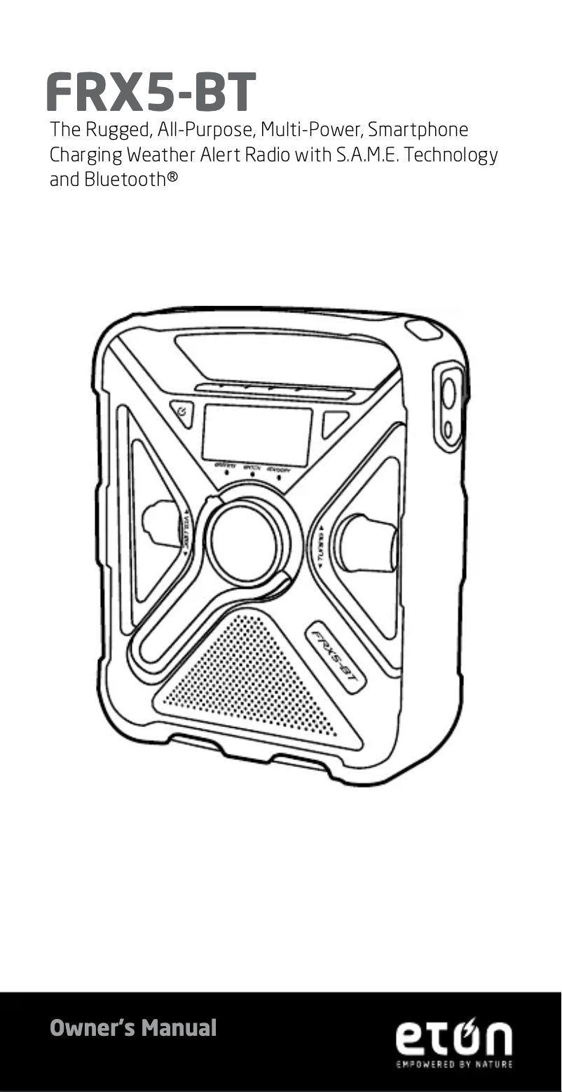 Página 1 del manual Manual de usuario Eton FRX5-BT
