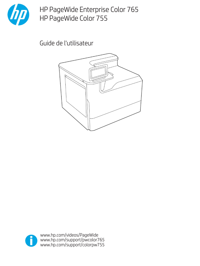 Página 1 del manual Manual de usuario HP PageWide Color 755