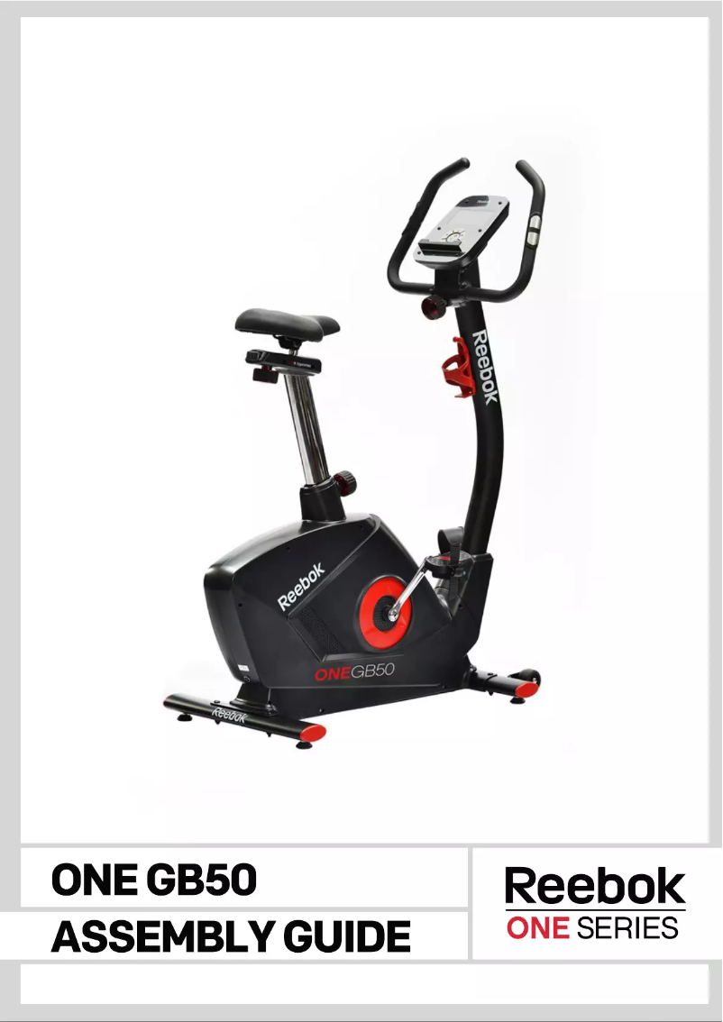 Page 1 de la notice Manuel utilisateur Reebok One GB50