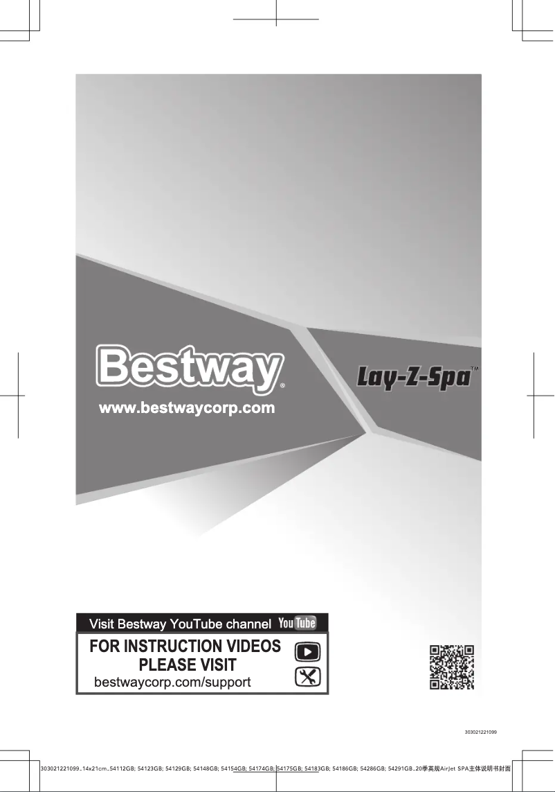Page 1 of the manual User Manual Bestway Lay-Z Spa Palm Springs BW54129