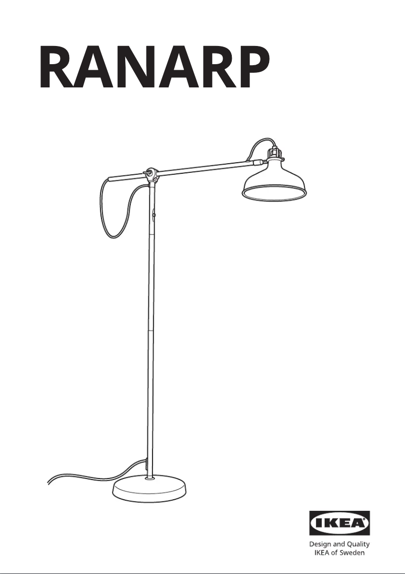 Page 1 de la notice Manuel utilisateur Ikea RANARP 302.313.01