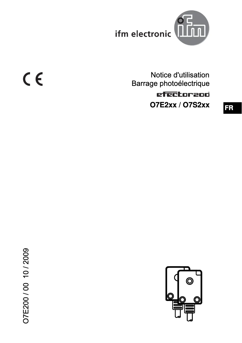 Page 1 de la notice Manuel utilisateur IFM O7S200